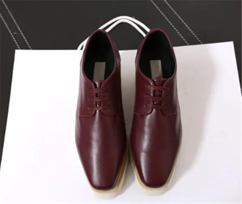 Кроссовки на плоской платформе; женская обувь; Повседневная обувь; zapatos mujer; Эспадрильи на толстой подошве с квадратным носком; Брендовая женская обувь; tenis feminino - Цвет: as pic