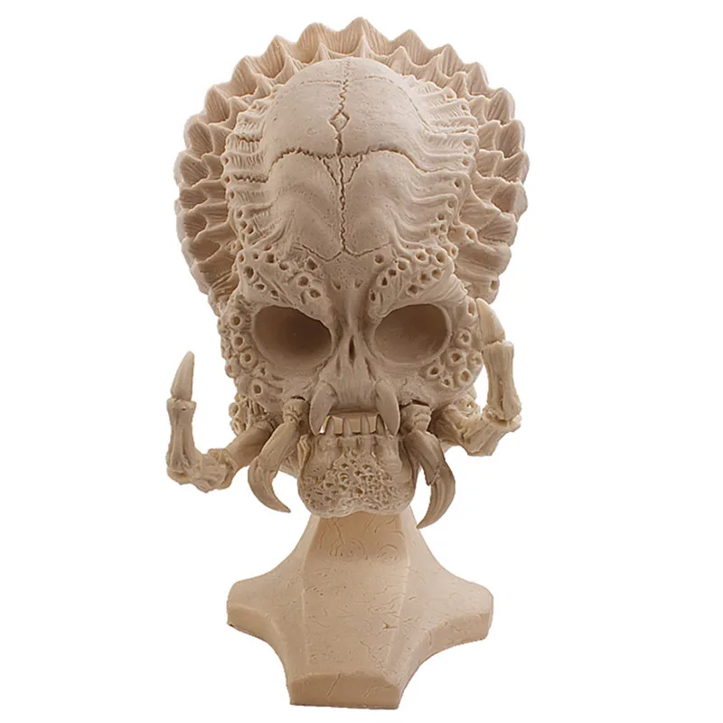 

Crafts Arts Crafts Aliens vs Predator Sculpture Film Props Aquarium Decoration Resin Crafts DIY Painting Albuginea Skull