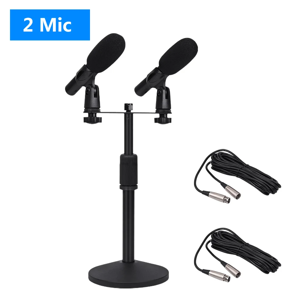2 microphone TKL 882 Гибкая подставка проводной стол Конференц-зал микрофон система - Цвет: 2 microphone