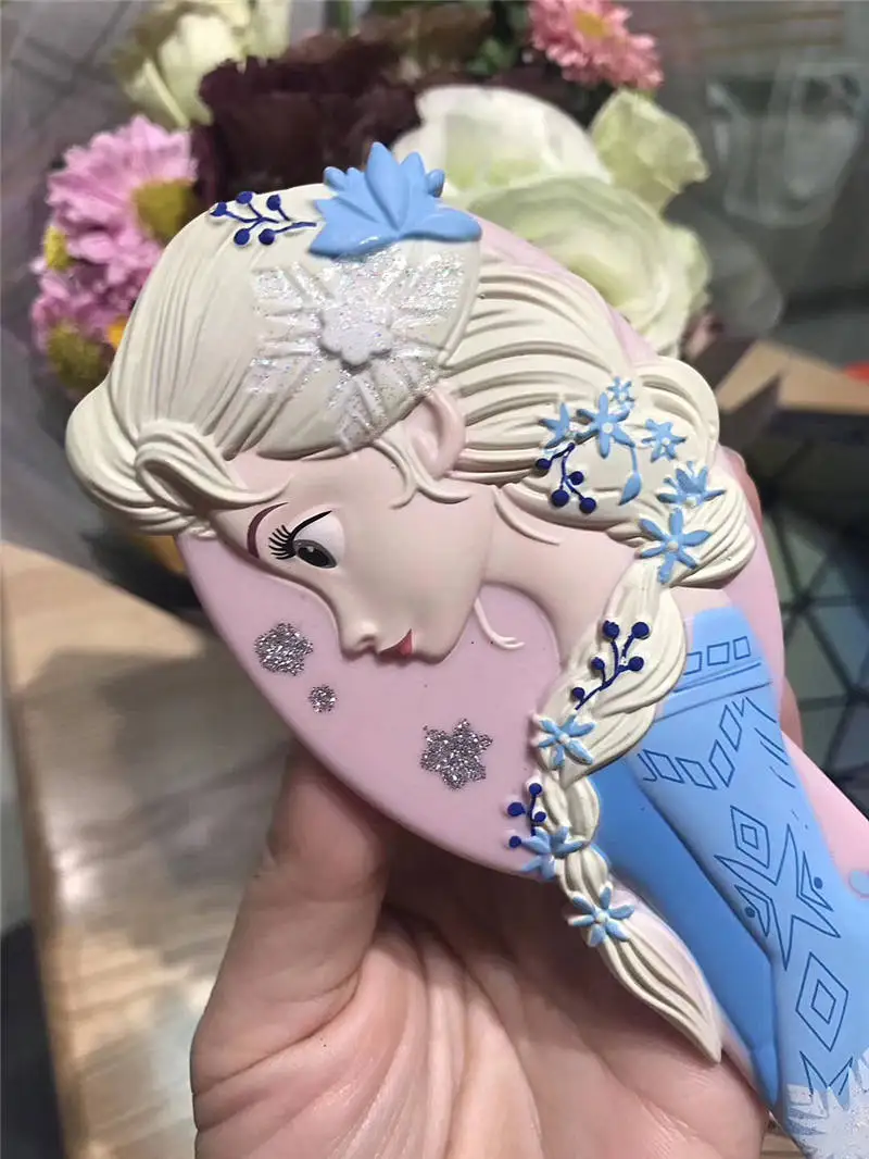 Новая кукла аксессуары disney детская расческа Принцесса Замороженные волосы Расческа для девочек Русалка 3D стерео расческа - Цвет: Frozen