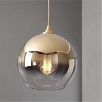 lukloy kitchen island gold glass ball pendant light modern luxury mirror glass lamp loft hanging lighting suspension fixtures