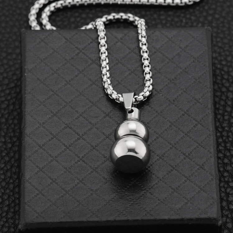 Нержавеющая сталь открытым Тыква Бутылка Контейнер Urn &quotМемориал&quot кулон