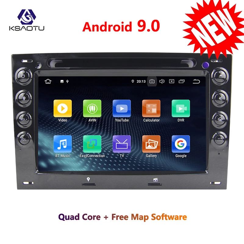 KSAOTU 7 &quotDAB + 4G Android 9 0 автомобильный DVD плеер SD GPS для RENAULT MEGANE|Автомагнитолы| |