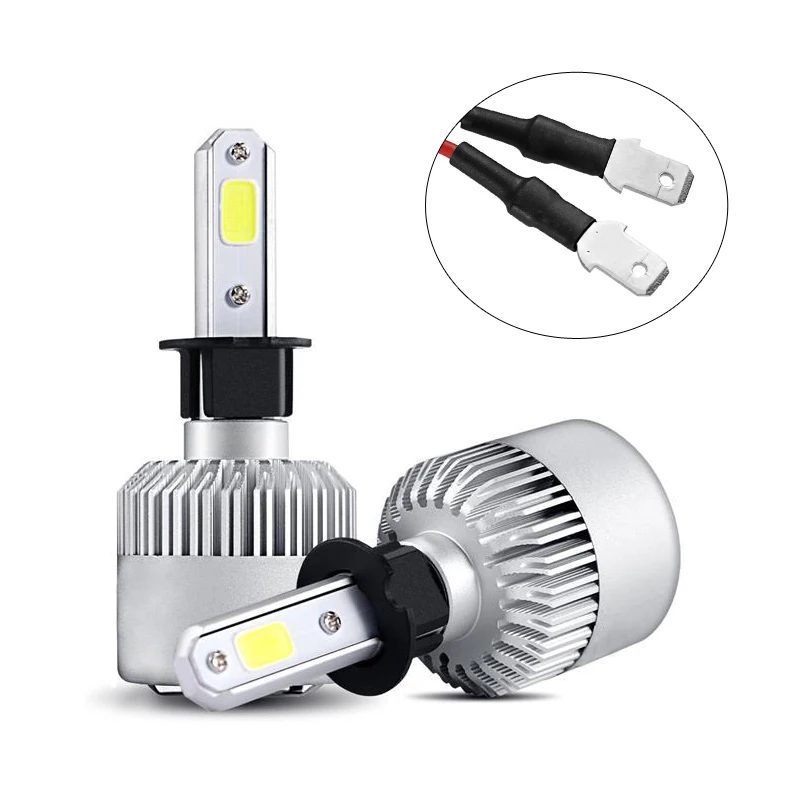 Auxmart светодиодные H7 H4 H11 лампы H1 H3 HB4 9006 HB3 9005 H13 светодиодных головных фар 72 Вт 8000lm 6500 к Светодиодная лампа авто H 7 11 светодиодные лампы для автомобильных фар(12 v