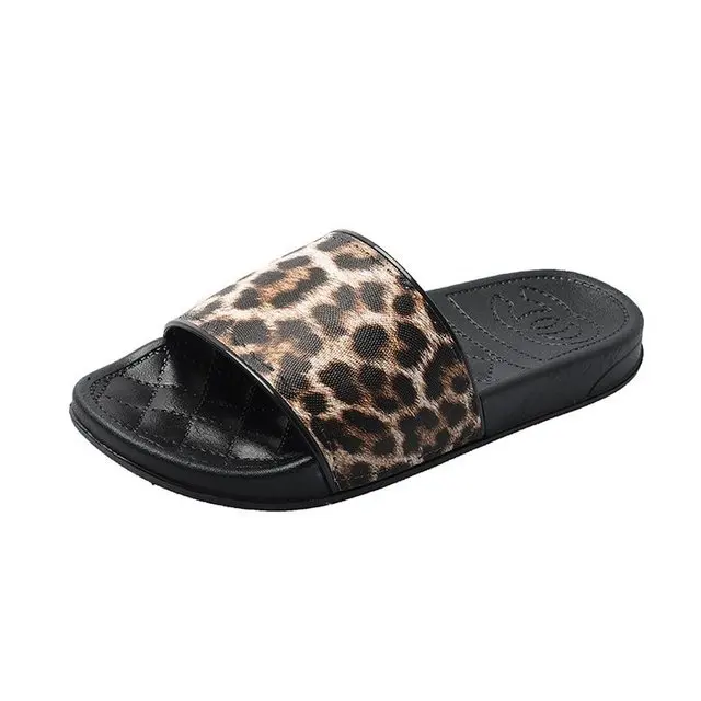 Женская обувь Zapatos Модная Летняя женская с леопардовым принтом повседневные