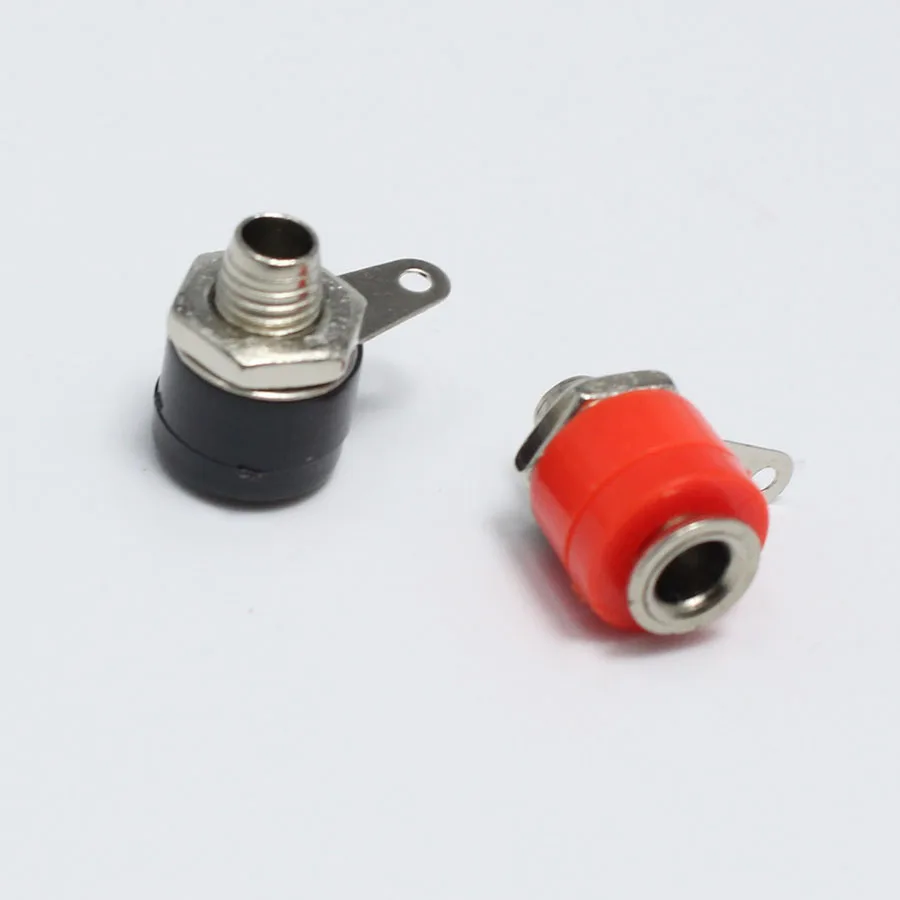 10 шт./лот 4 мм зажимы для бананов разъем красный черный | Обустройство дома