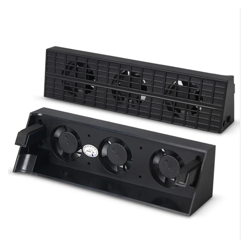 Черный охлаждающий вентилятор USB 3 охлаждающих вентилятора для Playstation PS4 тонкая