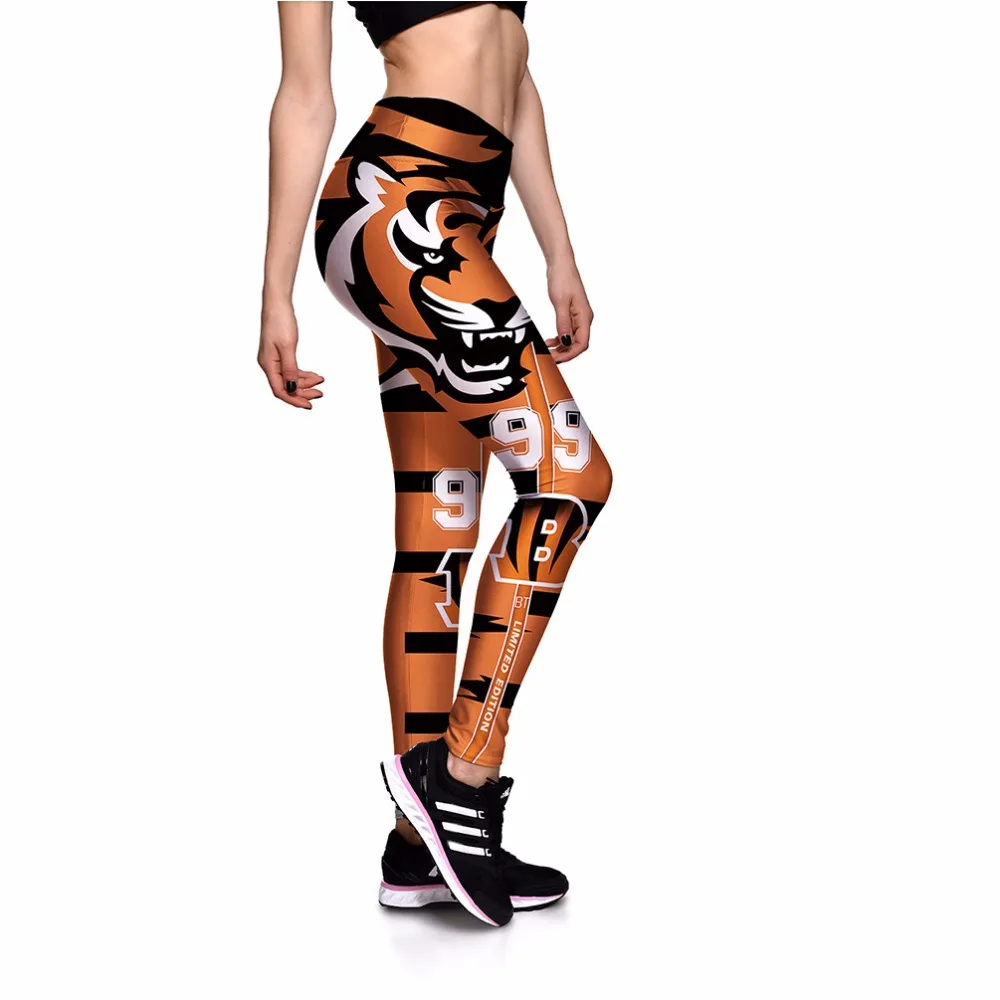 Леггинсы Новое поступление брендовые с принтом тигра 99 3D принт женские новые