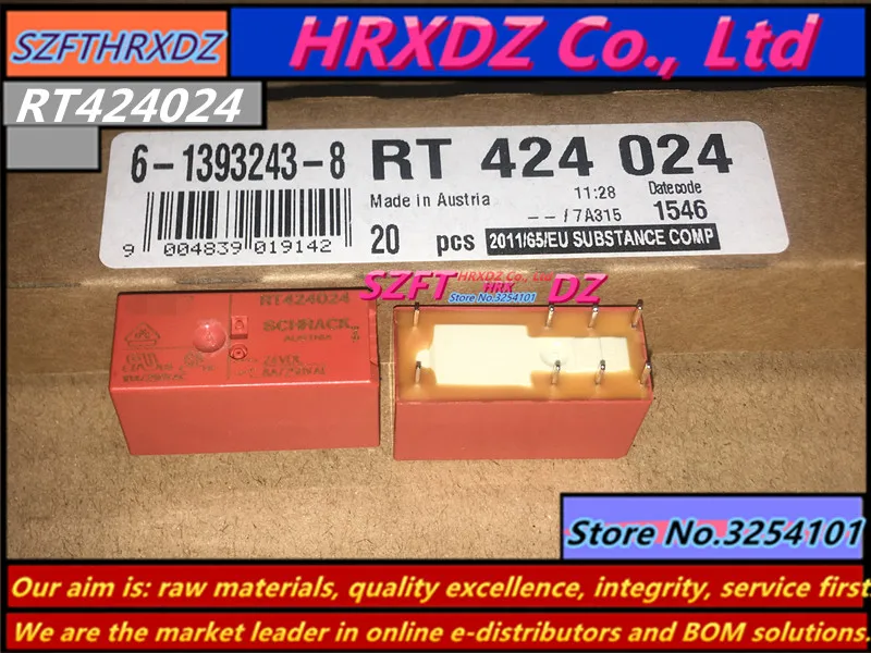 

SZFTHRXDZ 100% new original 10pcs RT424005 RT424012 RT424024 power relay