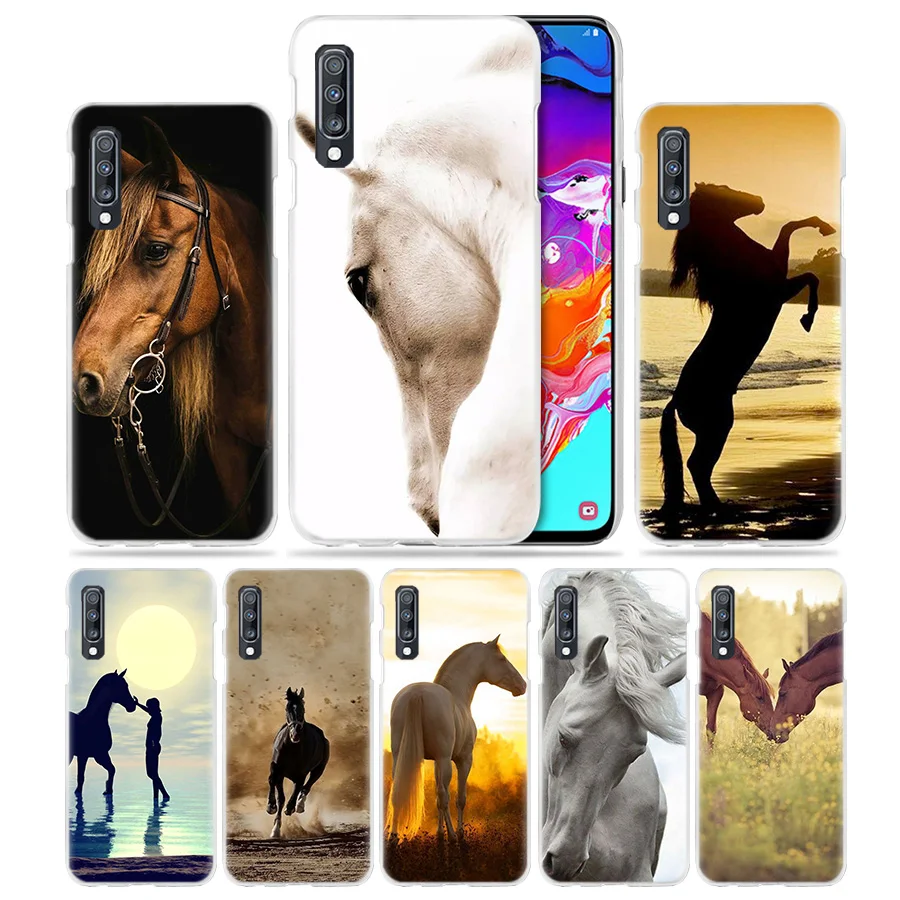 Чехол с рисунком лошади для Samsung Galaxy A50 A70 A70s A20e A60 A40 A30 A20 A10 A71 A51 A9 A7 2018|Бамперы| |