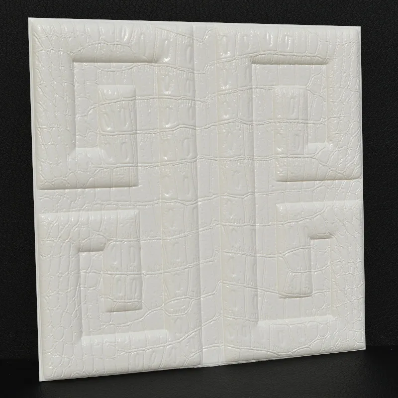5 шт. 30*30 см Гибкие 3D-Наклейки для телевизора с текстурой крокодиловой кожи