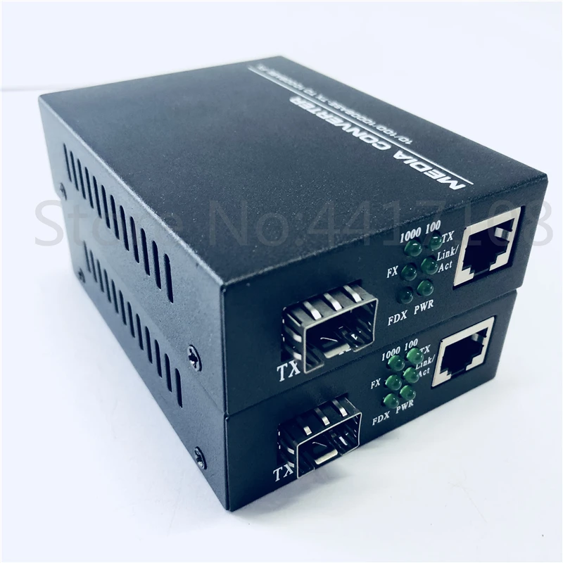 2 шт. медиаконвертер SFP Fiber RJ45 gigabit GPON/OLT 1000 Мбит/с|Оптоволоконное оборудование| |