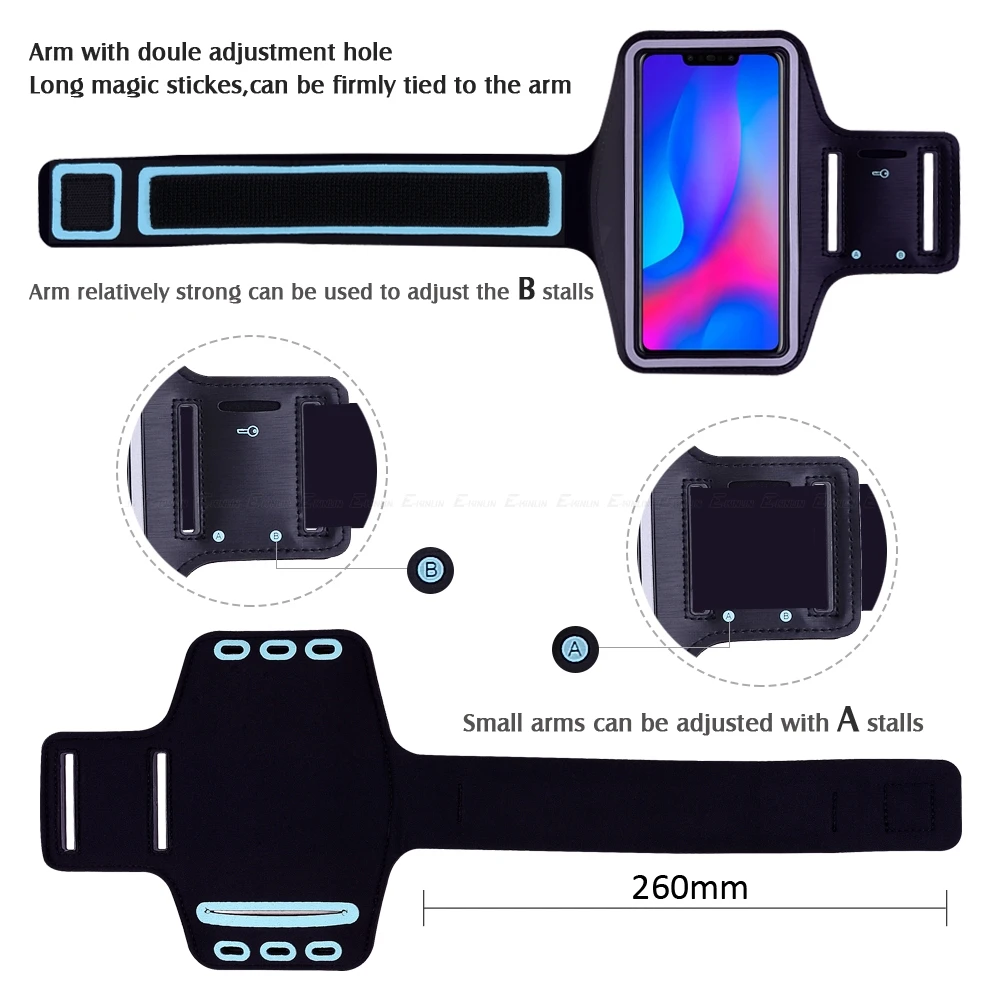 Чехол на руку для HuaWei Nova 5 5T 5Z 5i 4e 4 2i 2S 2 3i 3e 3 Smart Young Pro Lite Plus Sport Running Gym Phone Bag