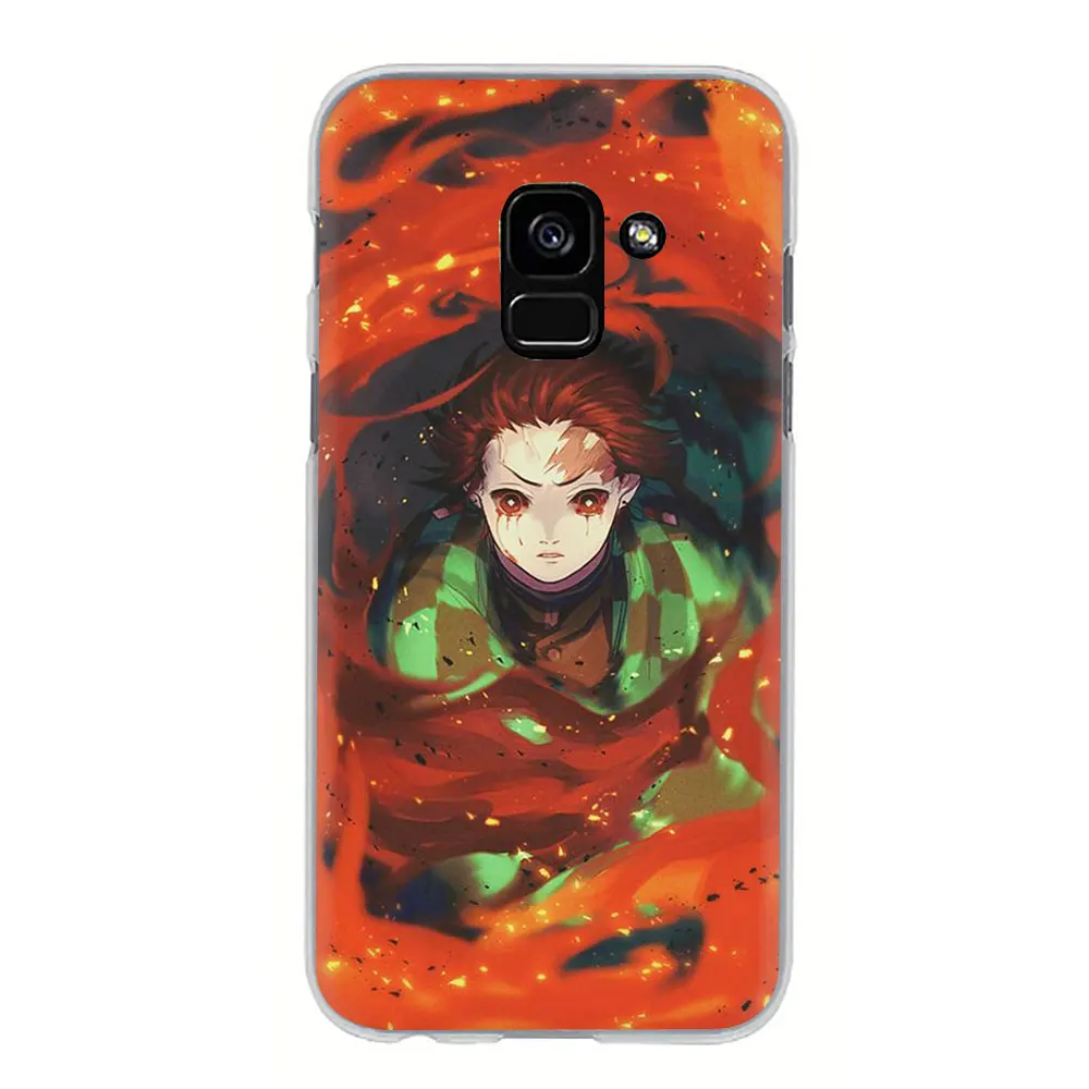 H12 Аниме «Демон» Истребительница kimetsu без Yaiba жесткий чехол для телефона с рисунком в виде крышка чехол для samsung Galaxy A3 5 A6 7 8 9 A10 30 40 50 70 - Цвет: H12