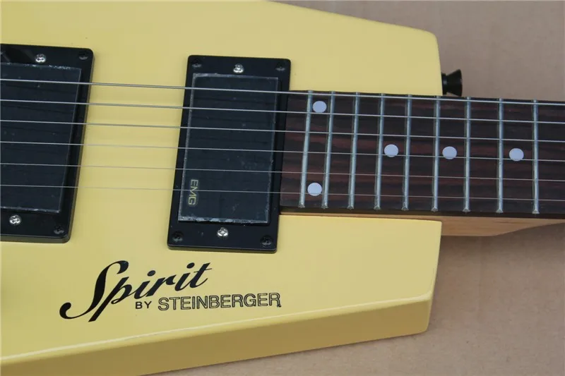 Фабрика Целом Продажи светло желтый Штейнбергер дух Электрогитары без головки с