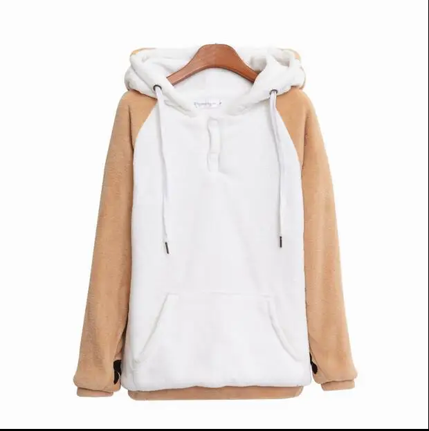 Hot!!Harajuku Japanese Kawaii Hoodies Women Sweatshirts With Ears Cute Doge Muco Winter Plush Lovely ! Anime Hooded | Женская одежда