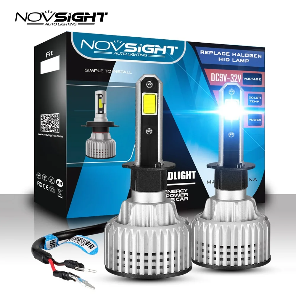 Автомобильные аксессуары NOVSIGHT h1 светодиодная лампа для автомобильных фар 72 Вт