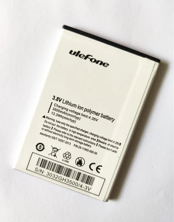 АЗК 10 шт./лот для Ulefone U008 высокая производительность 3500 мАч батарея телефон