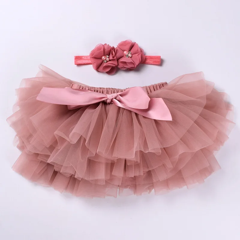 Детские хлопковые шифоновые шаровары-пачки с рюшами 4 слоя милый детский