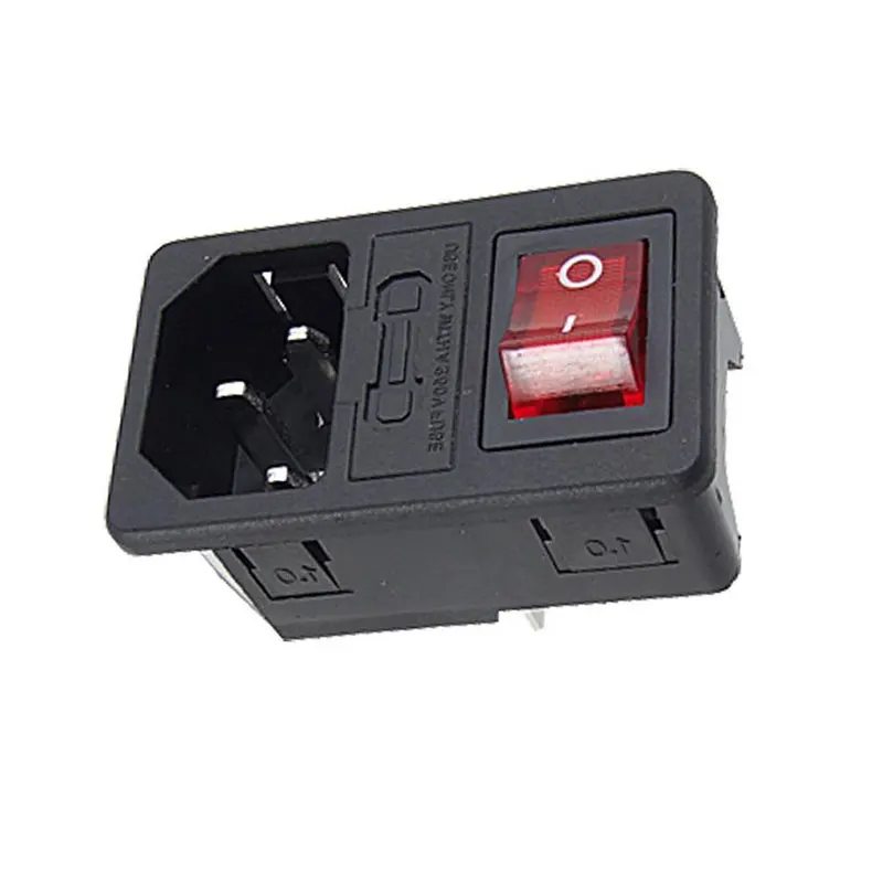 Лучший клавишный выключатель питания IEC 3 Pin 320 C14 Входной переключатель розетки