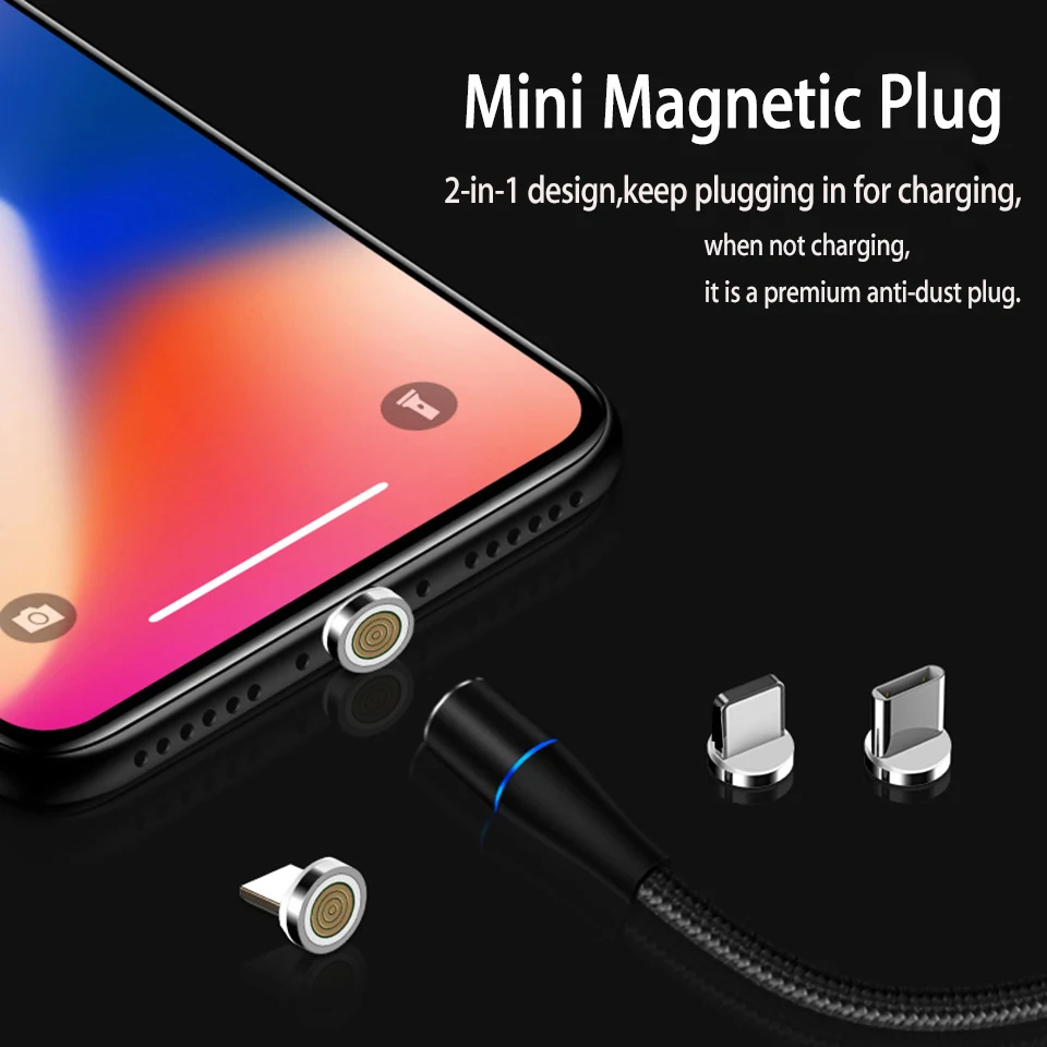 Магнитный зарядный кабель 3а mi cro Usb type c, быстрая зарядка, Usbc Magnetico Cavo для samsung Galaxy S9 8 A9 A50 A70 Xiaomi mi a2
