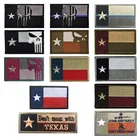 Нашивка с вышивкой, крючок с Техасским флагом, тактическая нашивка, одинаковые флаги, военная форма, Значки для одежды