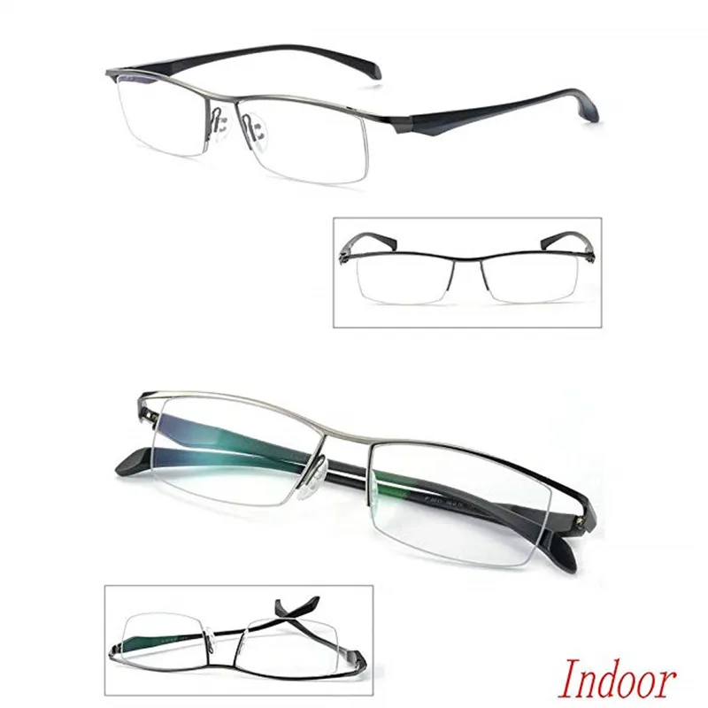 Ультралегкая металлическая оправа MINCL/модные солнцезащитные фотохромные линзы