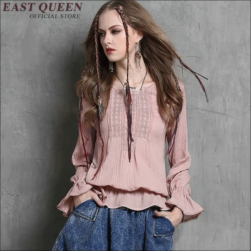 Новинка 2018 осенняя рубашка с баской ретро костюм 18 го века винтажная однотонная