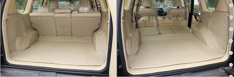 Хорошие коврики! Специальные автомобильные коврики для багажника Toyota Land Cruiser Prado 150 5 мест-2010 водонепроницаемые коврики для багажника