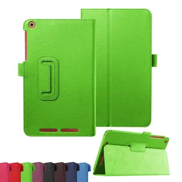 2-папка Folio Stand держатель личи Роскошный кожаный чехол защитный с магнитной