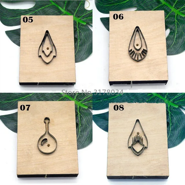 Япония Сталь лезвия для резки украшения еды инструмент листья серьги режущая