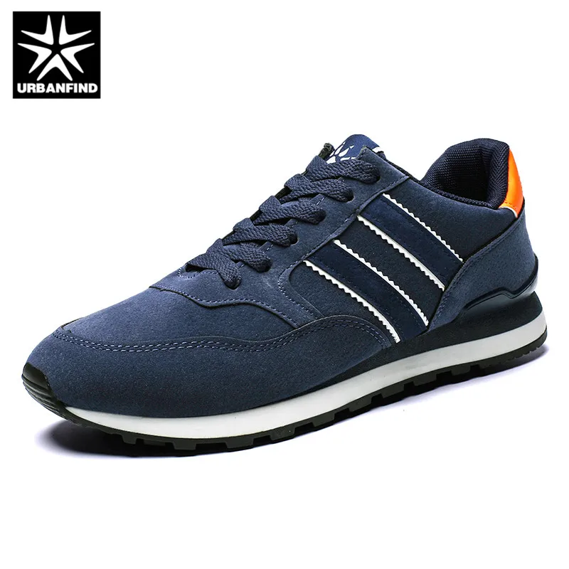 URBANFIND Men's Genuine leather sneakers Breathable casual shoes non-slip outdoor walking light weight Rubber sole lace-up | Обувь