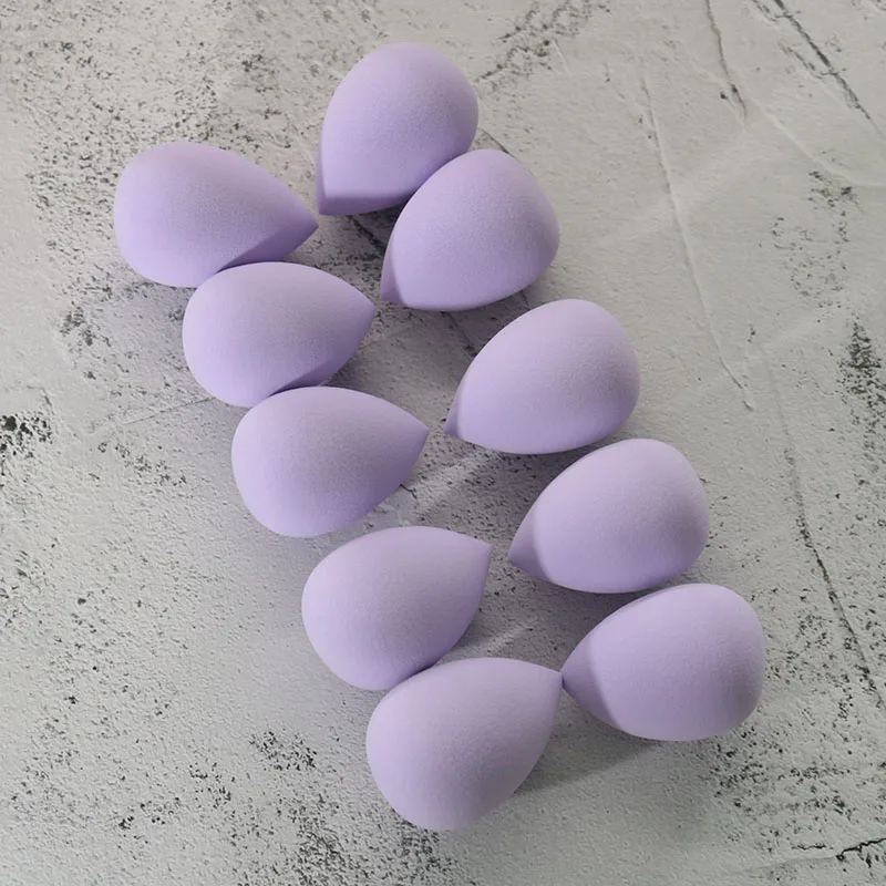 10pcs puff Стиль 40*60 мм спонж для нанесения основы под макияж косметический спонж вода косметический блендер смешивающая пудра гладкая губка YA325 - Цвет: 10pcs puff