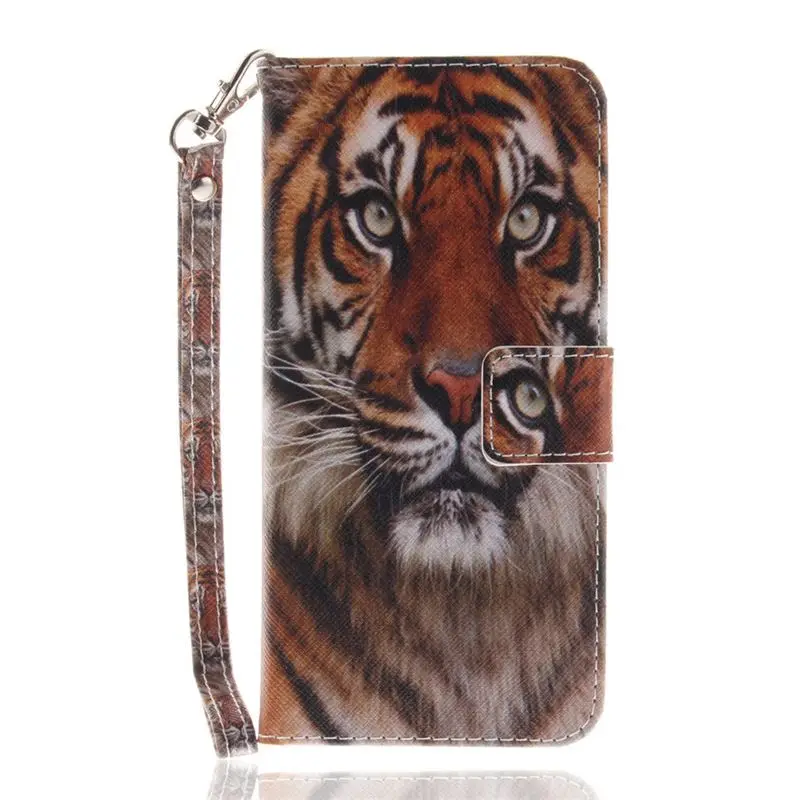 Siberian Tiger Чехол-книжка для телефона чехол для huawei Y6 P20 Pro P8 P9 Lite Mini Honor 8 10 9 Lite Nova 2i 3e модный кошелек с собакой Coque DP26G - Цвет: Siberian Tiger