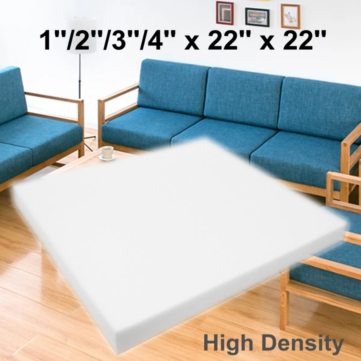 55x55cm High Density Upholstery Cushion Foam Chair Sofa Seat Foam Pad Sheet Mattress Bed Floor High Density Upholstery Cushion
