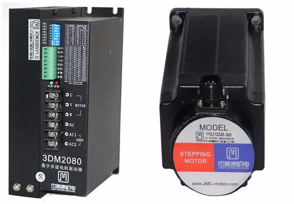 NEMA42 20Nm 2800ozin гибридный шаговый двигатель драйвер комплект 3 фазы 80 240VAC для
