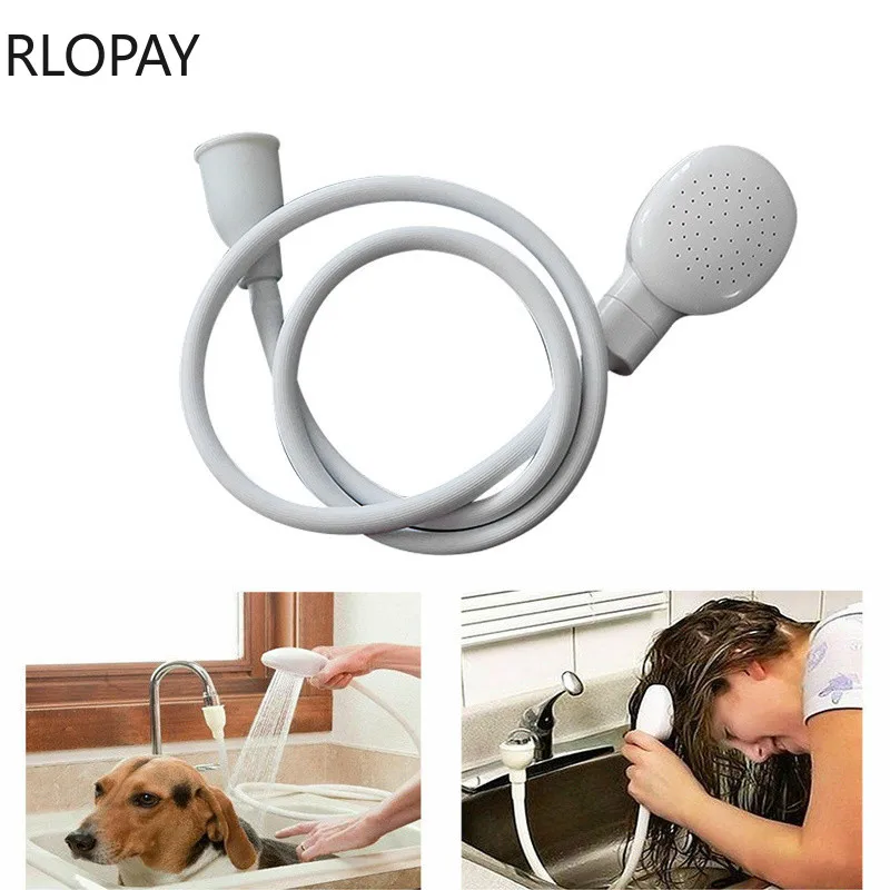 RLOPAY Push на ванну Насадки для душа Многофункциональный собака душ cливной шланг