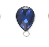 dark blue 10 шт. в форме капли воды хрустальные подвески для ожерелья медальон Стеклянный Кристалл Шарм Для DIY изготовления ювелирных изделий серьги ожерелье аксессуары Z779 - Цвет: dark blue