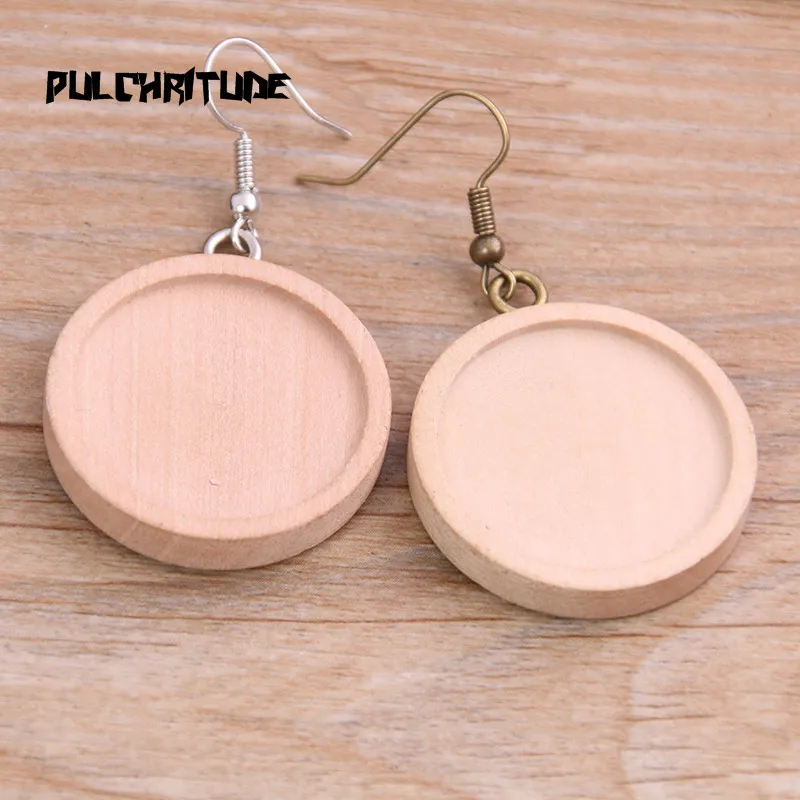 Основа из нержавеющей стали для самостоятельного изготовления серег дерево