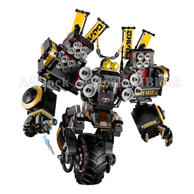 70632 ниндзя Quake Mech модели-роботы строительные блоки 1346 частей кирпичи мальчики подарки на день рождения Детские развивающие игрушки Ffor детей