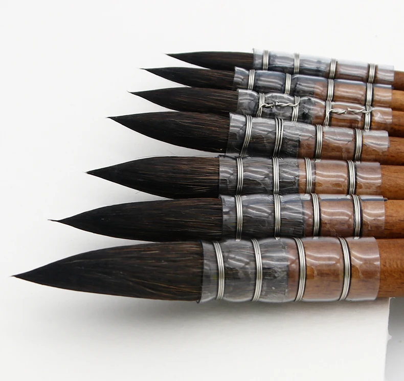 Кисти для рисования беличьей шерсти художественные кисти акварелью