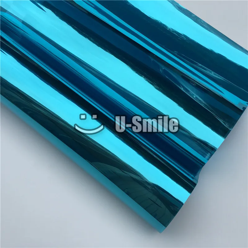 Виниловая пленка VLT на зеркальные окна с синим и серебристым покрытием для дома
