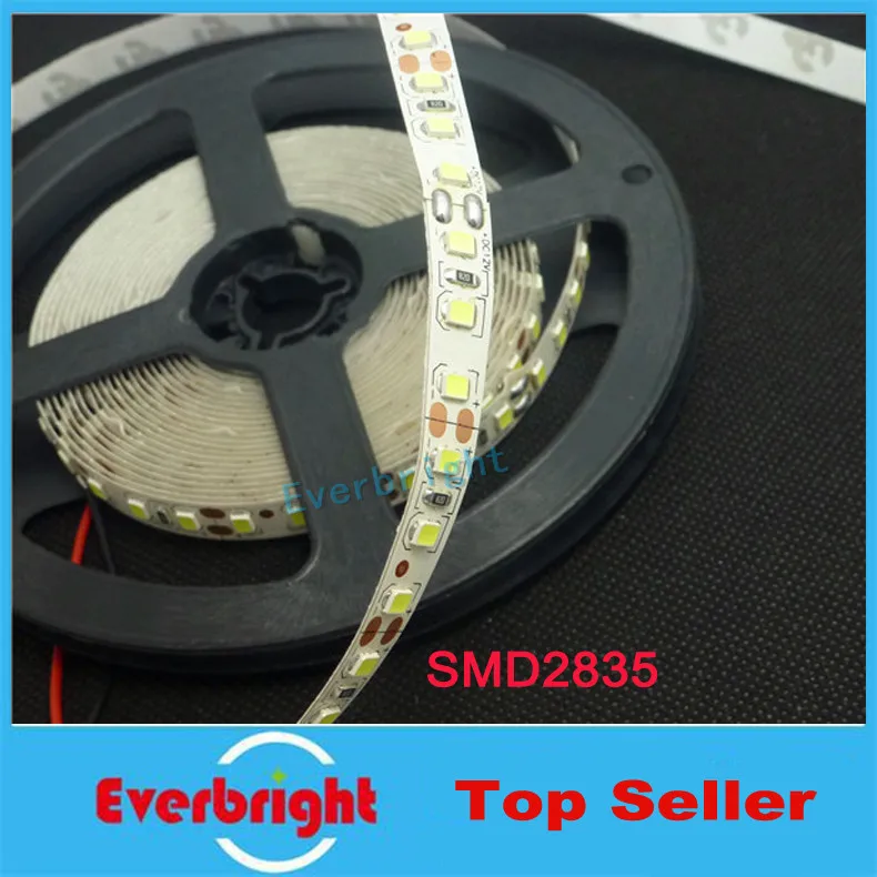Супер яркий 2835 SMD 60 светодиодный/m 120 5 м/лот белый теплый гибкий светодиодный