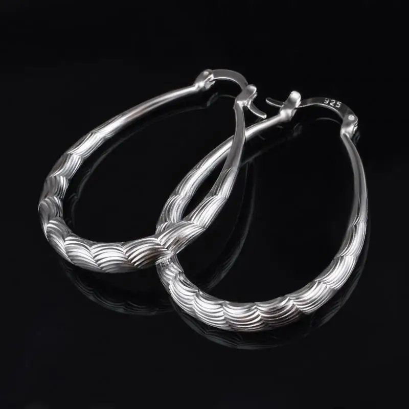 Женские серьги кольца из стерлингового серебра пробы a1t3|long earrings silver|earrings silver