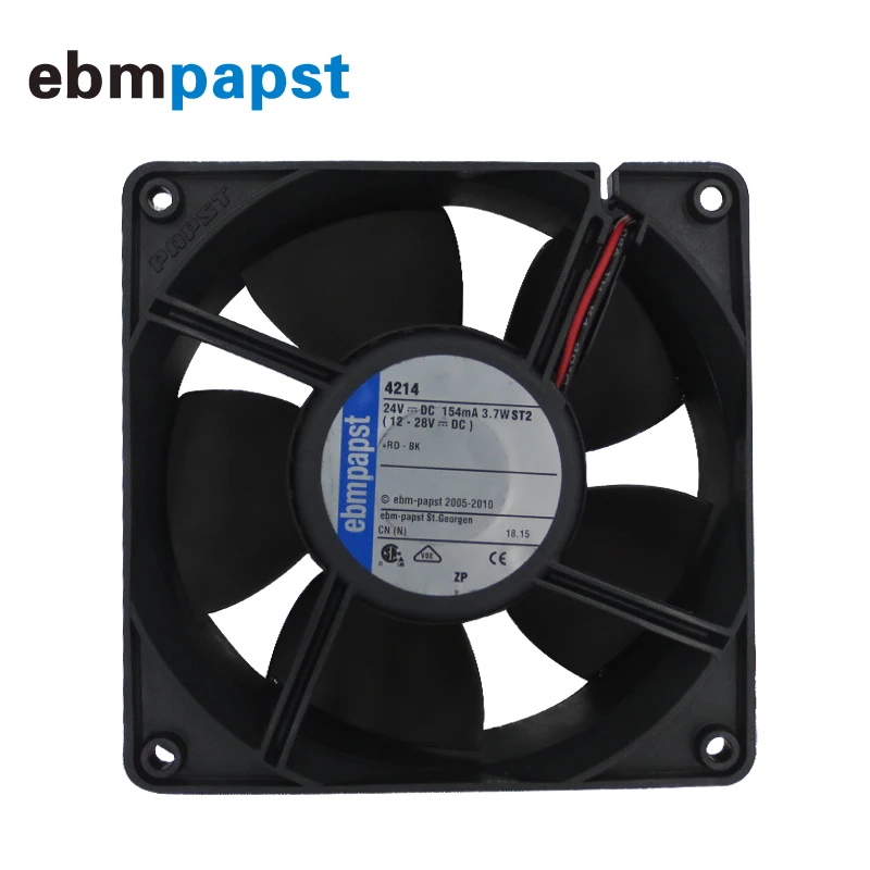 Ebm papst 4214 4 3 Вт DC 24V осевой вентилятор проводной 120X120X38mm сервер квадратный