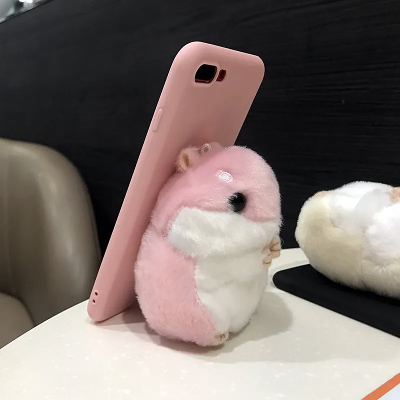 Ainike Cute Hamster Soft TPU Phone Case For Samsung Galaxy Note8 J730 J2Prime J4Plus J6 Note10 J310 J5 3D Cartoon Toy Doll Cover |