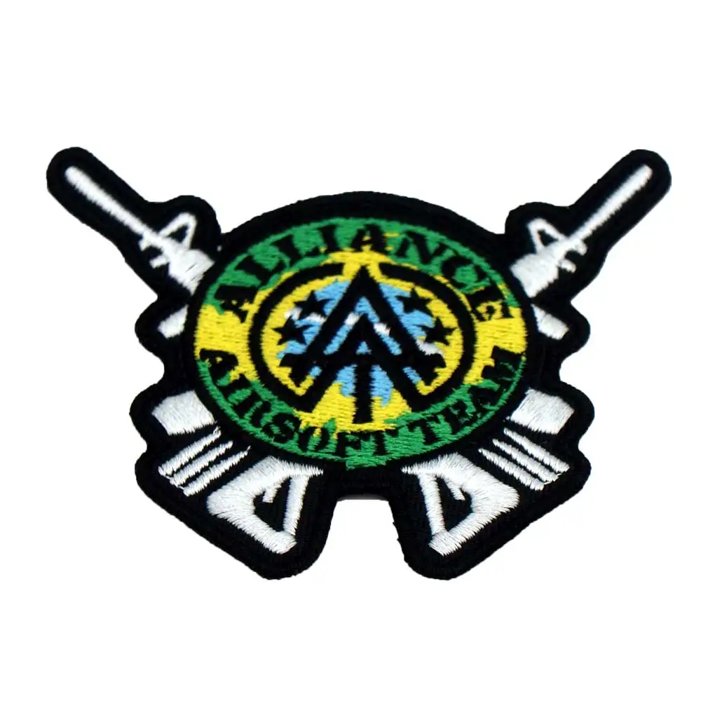 AIRSOFT TEAM ALLIANCE вышитая аппликация этикетка для шитья панк байкерское патчи одежды