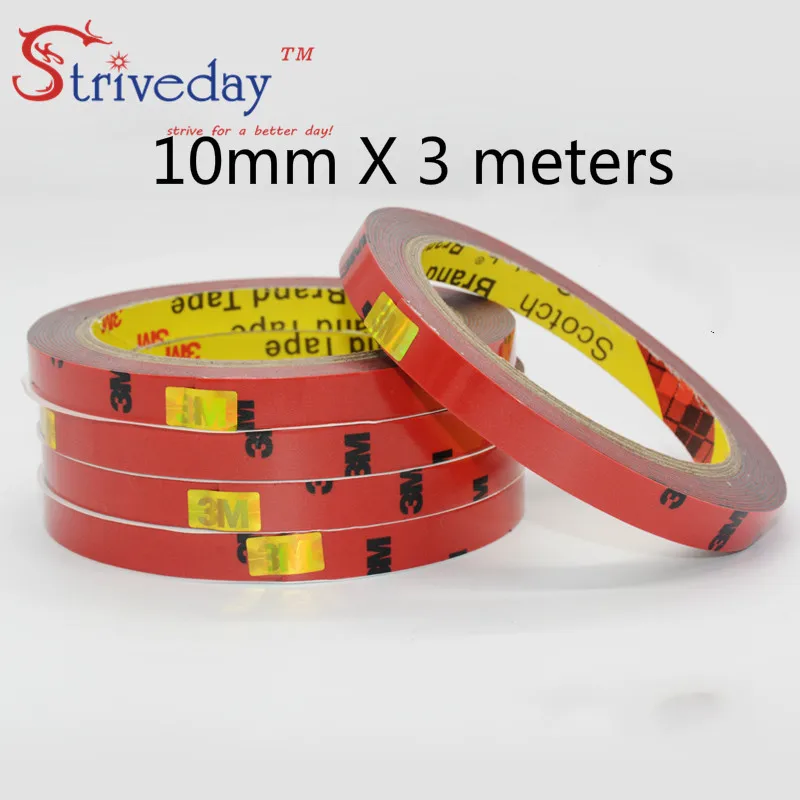 Прочная двухсторонняя Резиновая лента 3M5108 3 метра без следов Двухсторонняя