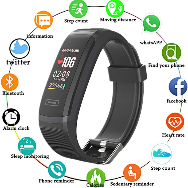 Wearpai GT101 умный спортивный браслет для мужчин монитор сердечного ритма FitnessTracker