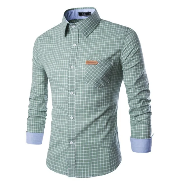 ZOGAA 2019 новые мужские рубашки стенд для одежды с воротником длинным рукавом